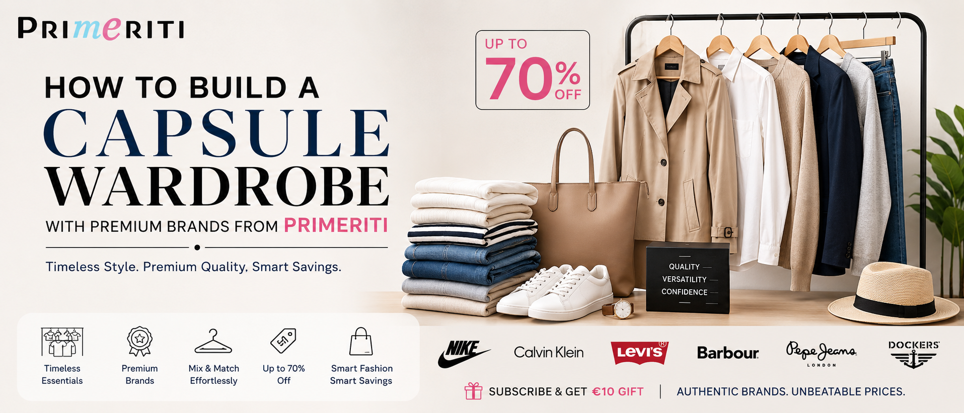How to Build a Capsule Wardrobe with Premium Brands from Primeriti