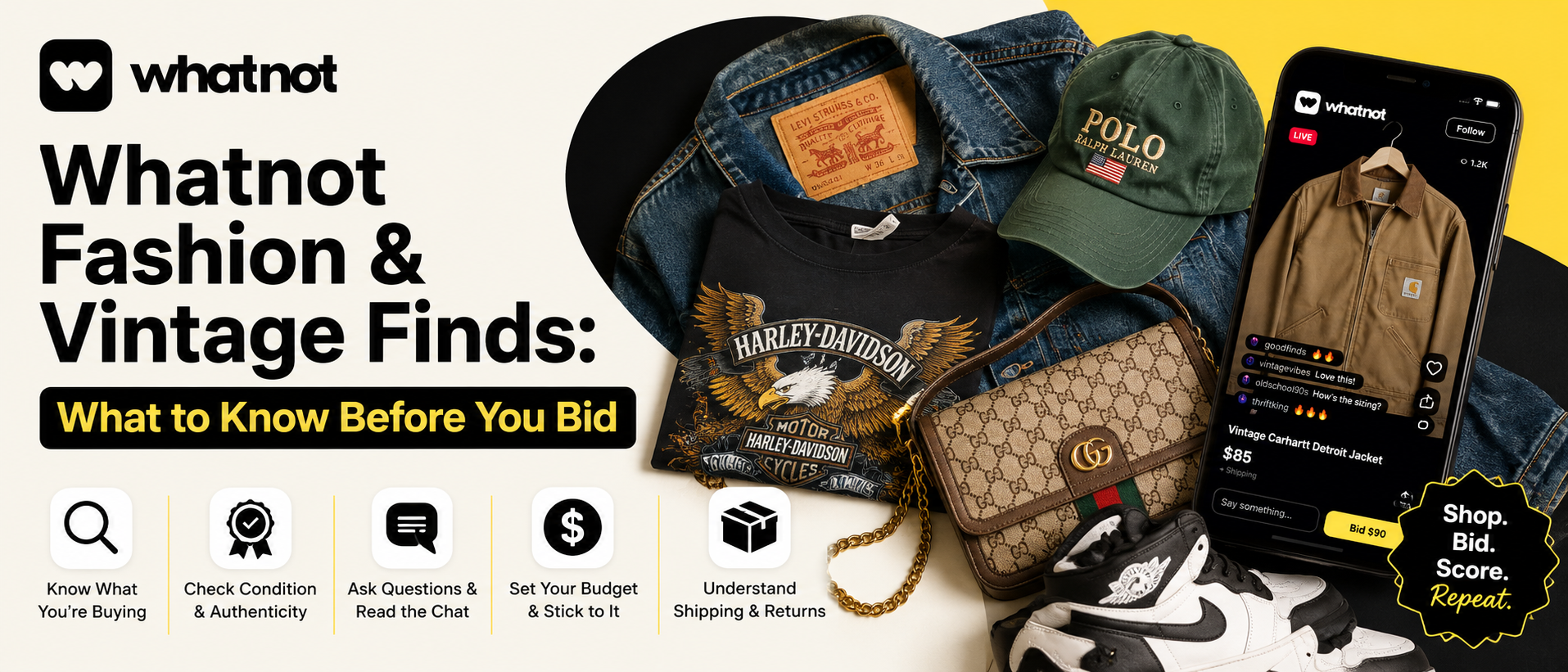Whatnot Fashion & Vintage Finds: What to Know Before You Bid