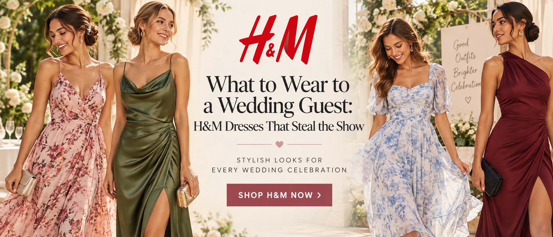 What to Wear to a Wedding Guest: H&M Dresses That Steal the Show